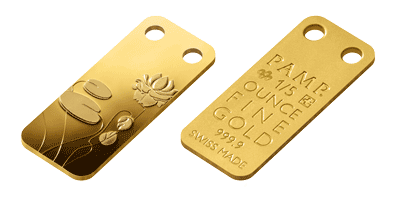 Златно кюлче-медальон "icOns BLOOMS" "Водна лилия" 