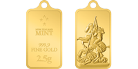 Златно кюлче-медальон "Св. Георги"