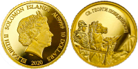 Златна монета Свети Георги Победоносец