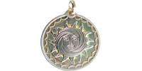 Сребърно кюлче-медальон с холограма "Слънце"