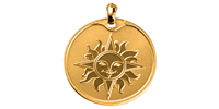 Златно кюлче-медальон "Слънце"
