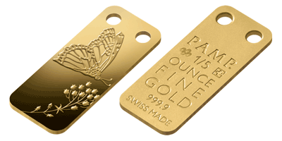 Златно кюлче-медальон от 1/5 тройунция "icOns WINGS" Пеперуда